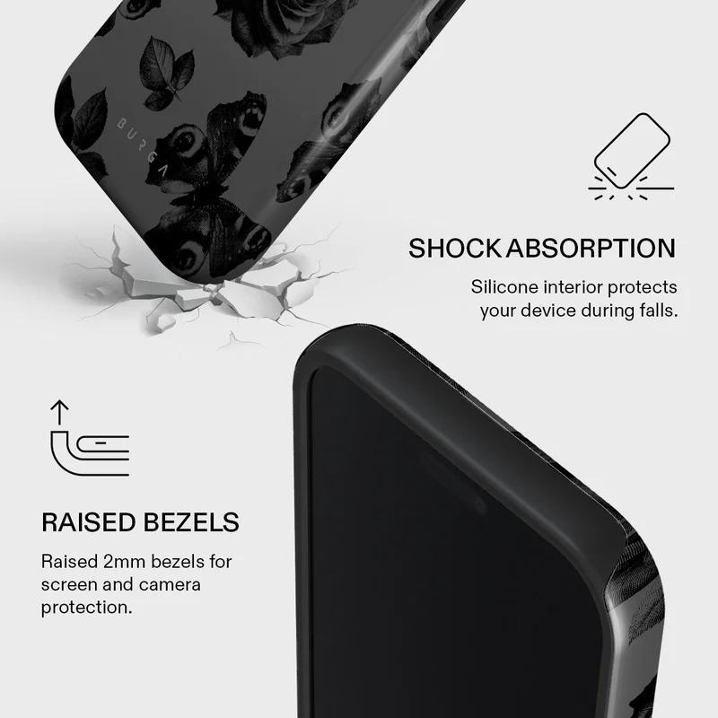 Burga iPhone 17 Pro Max Cursed Burga iPhone 17 Pro Max Cursed Premium Case Compatible with Hybrid Dual-Layer Hard Shell + Silicone Protection - Scratch-Resistant Shockproof Mobile Cover  | Best Price UAE